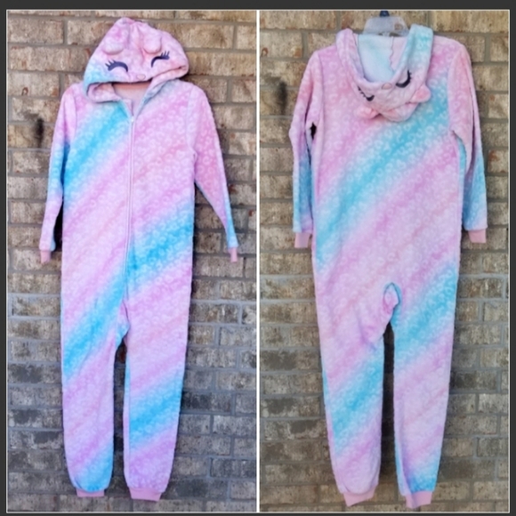 Soft OnePiece LEOPARD SLEEPER Pajamas Costume Jumpsuit Pj's (Med 8-10) *READ* - Picture 1 of 8